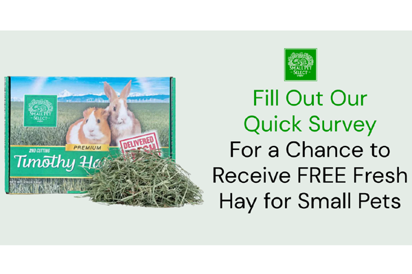 Free 12 lb Box of Timothy Hay