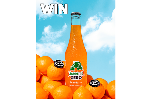 Win 1 of 800 Jarritos Zero Mandarin