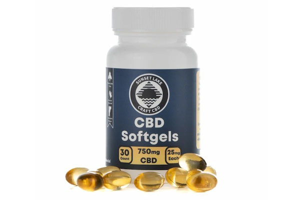 Free Sunset Lake CBD Softgels