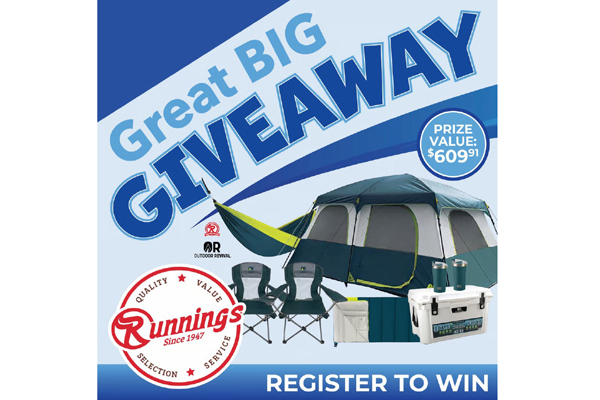 Win Runnings Camping Pack