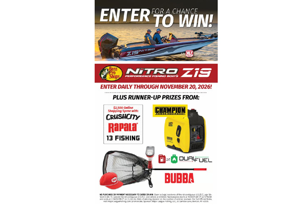 Win a MLF Bass Pro Shops Nitro Z19
