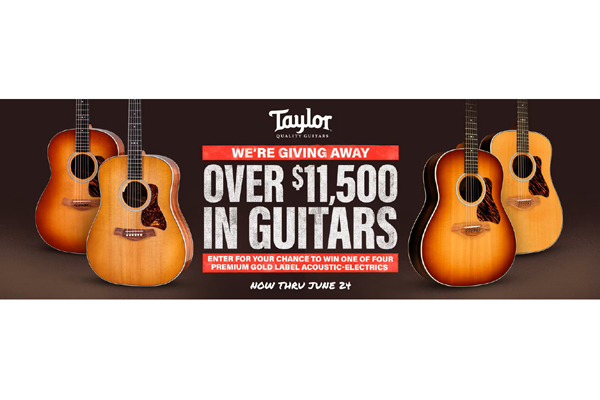 Win a Taylor Gold Guitar