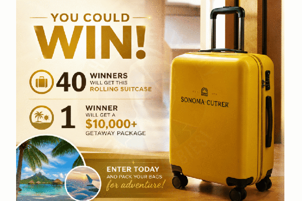 Free Sonoma Cutrer Suitcase